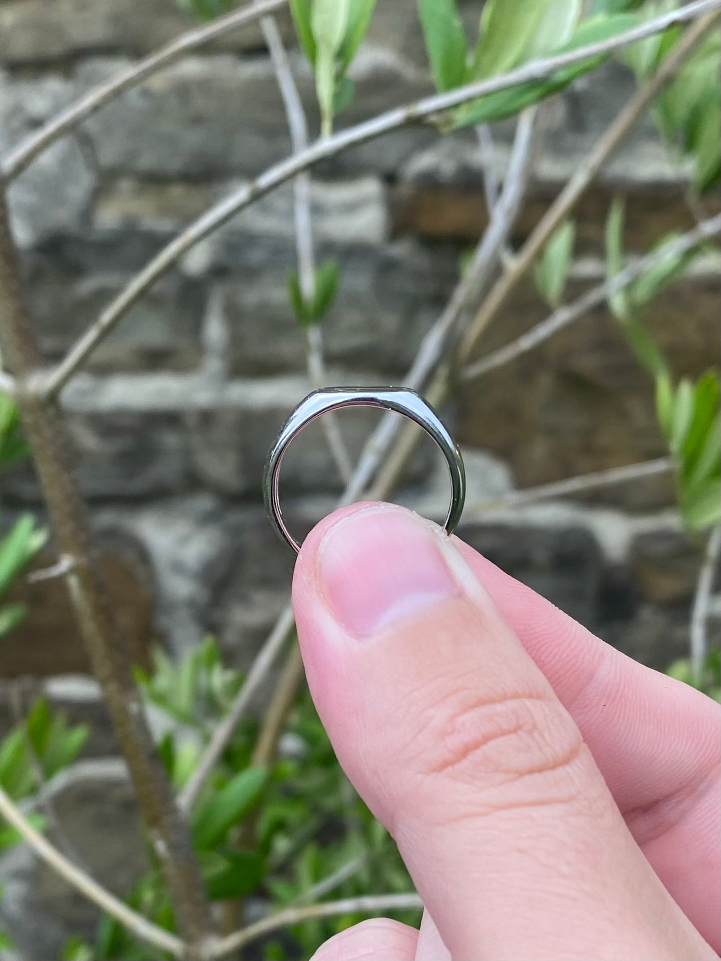 Solid Sterling Silver Signet Ring 925