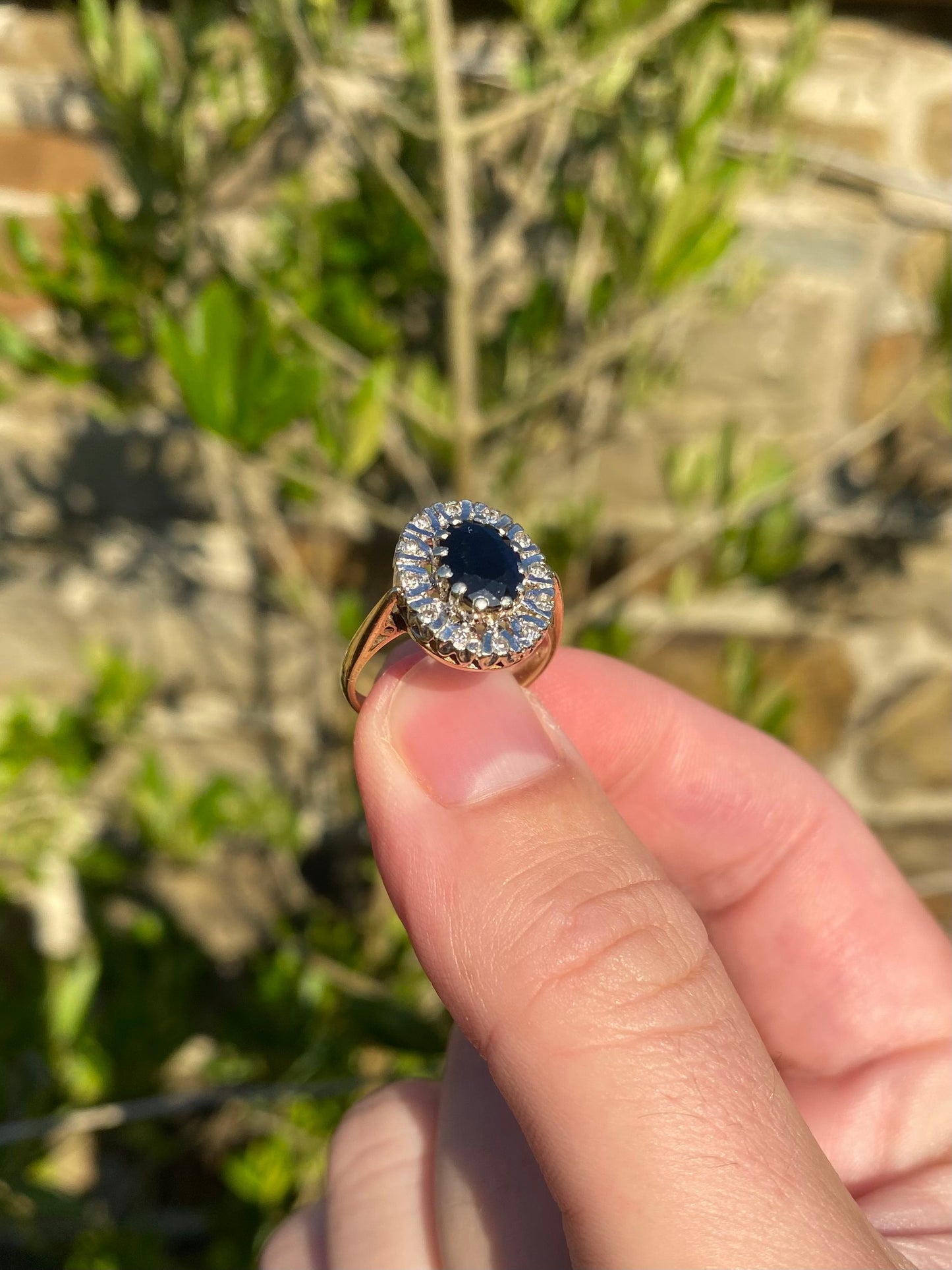 Sapphire and Diamond Gold ring