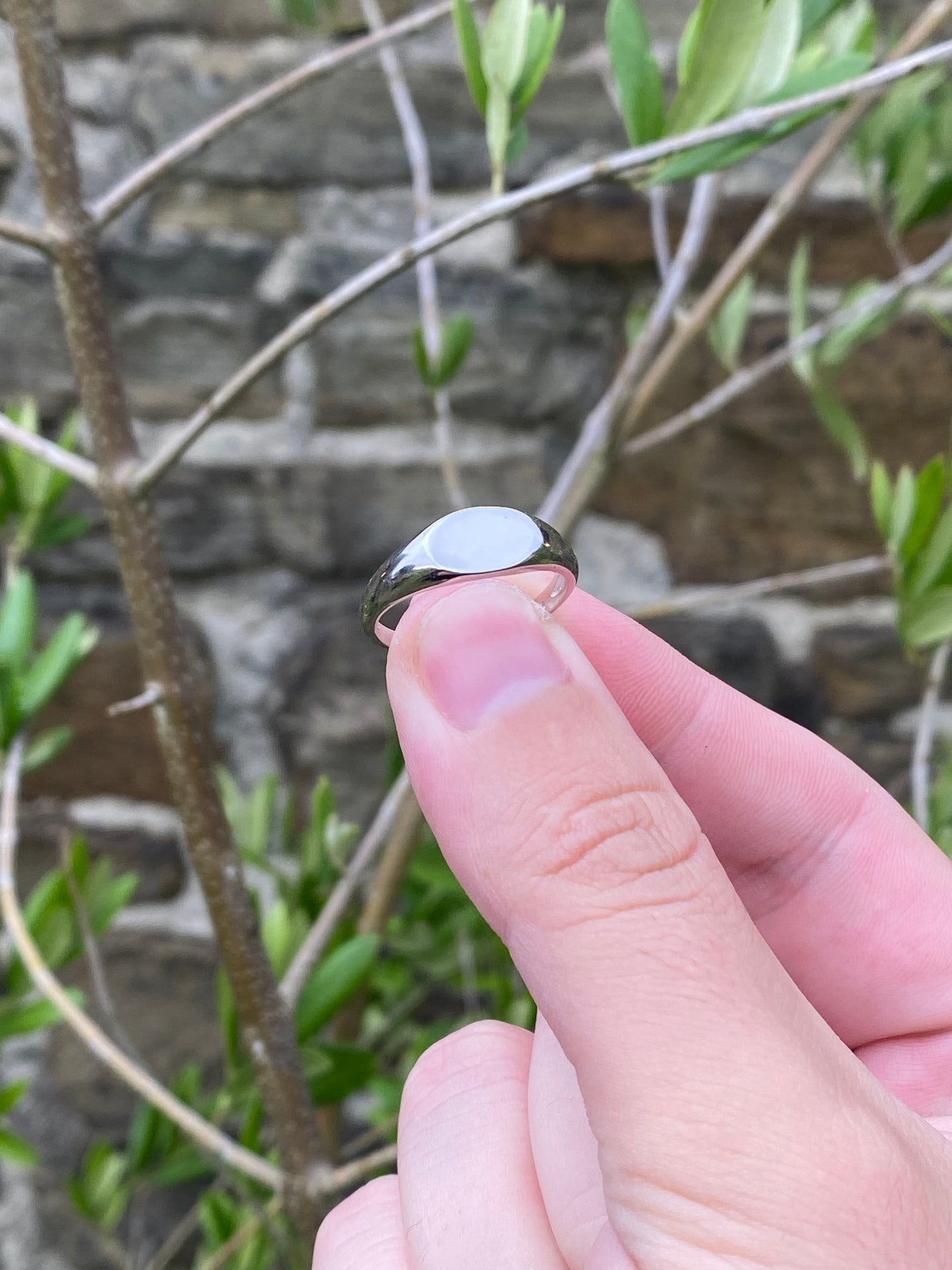 Solid Sterling Silver Signet Ring 925