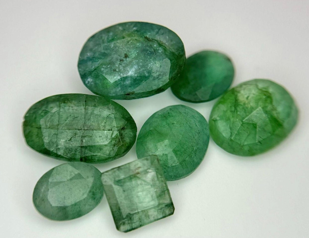 24ct Natural Lose Emeralds mixed shapes