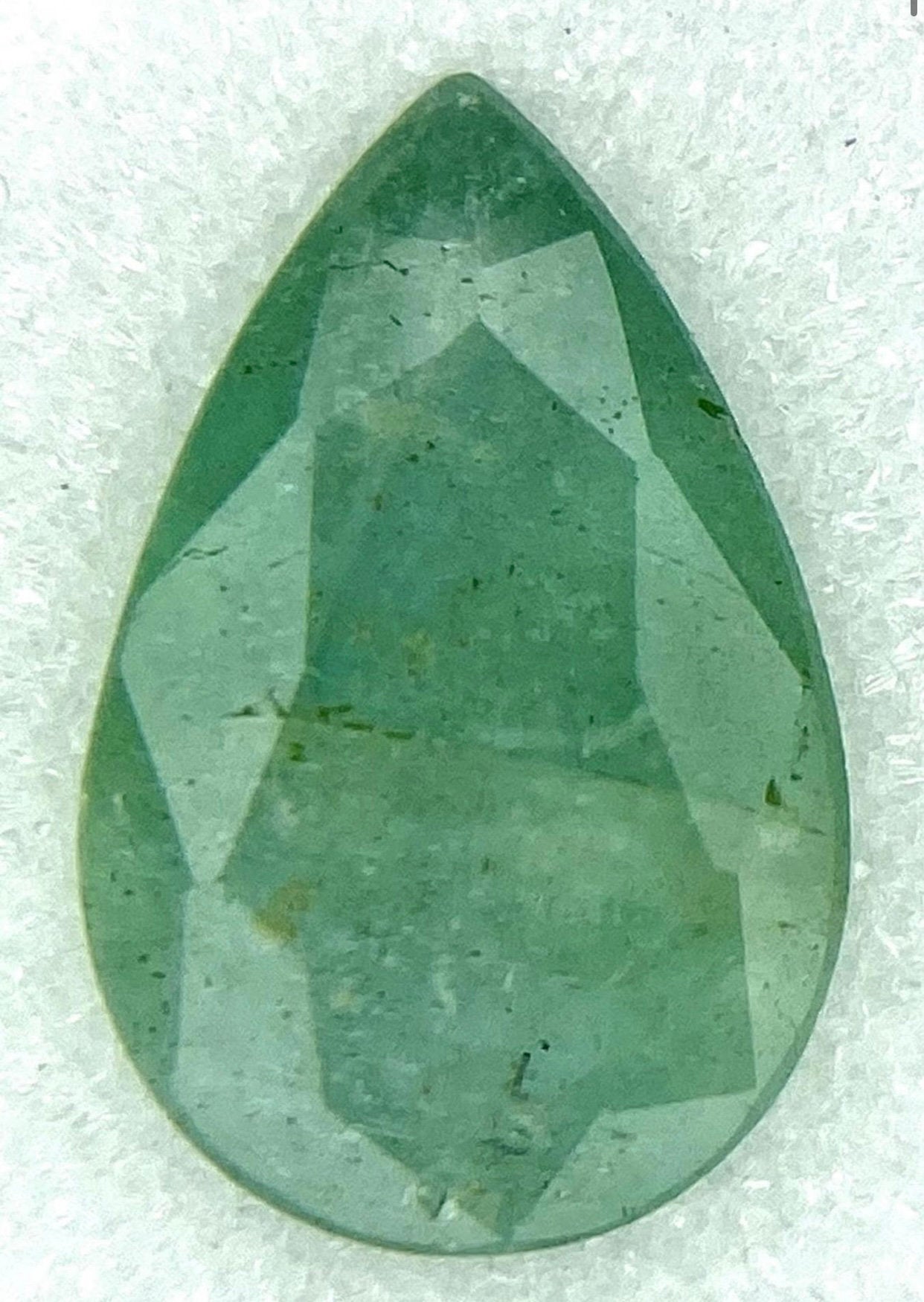 1ct Zambian Natural Emerald Pear Shaped AIG cert