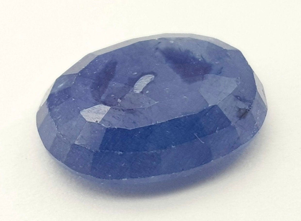 6.50ct African Natural Blue Sapphire AIG cert