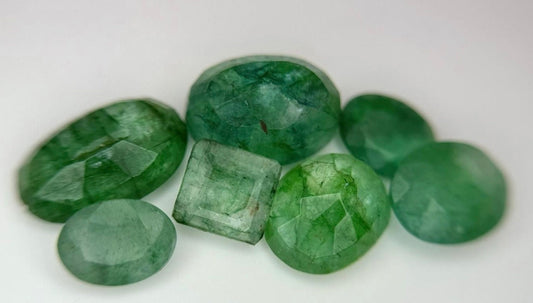 24ct Natural Lose Emeralds mixed shapes