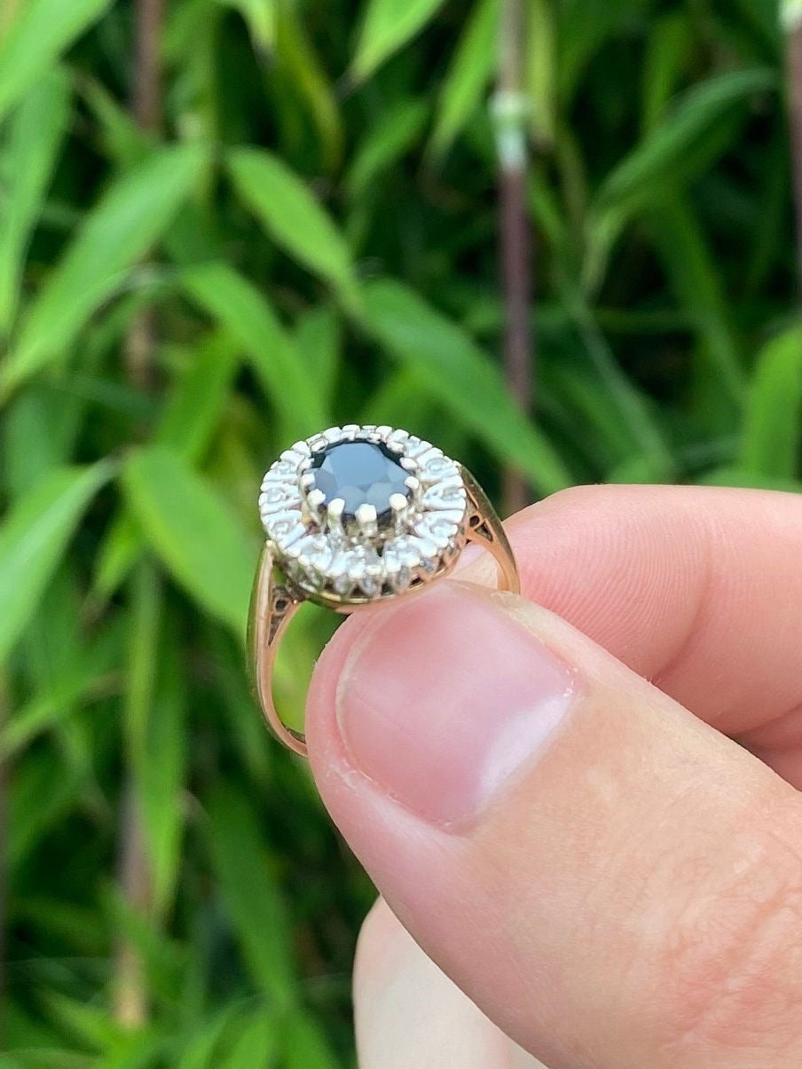 Sapphire and Diamond Gold ring